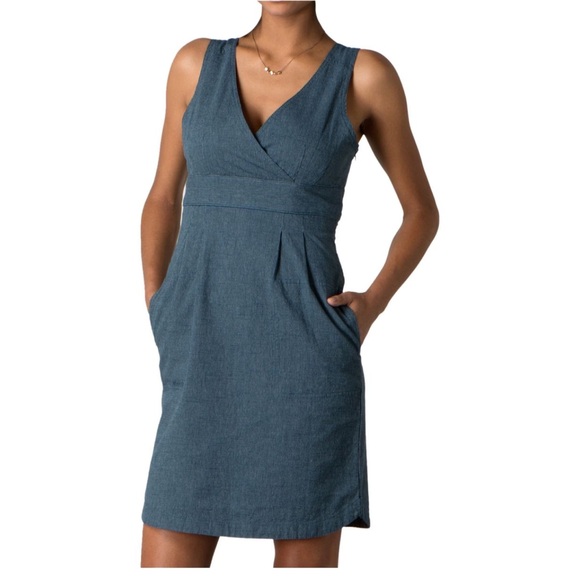 Toad&Co Dresses & Skirts - Toad&Co Atsuka Organic Cotton Dress Denim Women’s Size Medium
